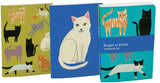 Roger la Borde Pretty Paws A6 Softback Notebook Set featuring artwork by Anne Bentley