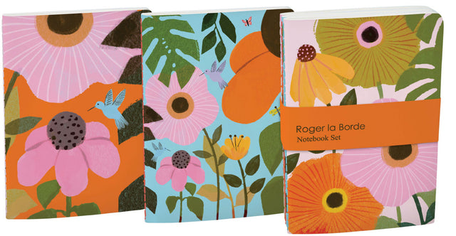 Roger la Borde Sunday Morning A6 Softback Notebook Set featuring artwork by Aura Lewis