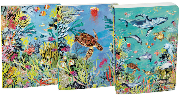 Roger la Borde Oceania A6 Softback Notebook Set featuring artwork by Fay Ford