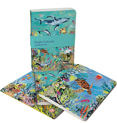 Roger la Borde Oceania A6 Softback Notebook Set featuring artwork by Fay Ford