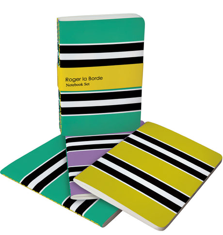 Roger la Borde Riviera A6 Softback Notebook Set featuring artwork by Roger la Borde