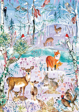 Roger la Borde Wild Winters Song Advent Calendar Greeting Card featuring artwork by Fay Ford