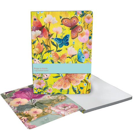 Roger la Borde Butterfly Ball Large Softback Journal featuring artwork by Kendra Binney