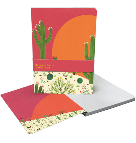 Roger la Borde Cactus Grove A5 Softback Journal featuring artwork by Lara Hawthorne