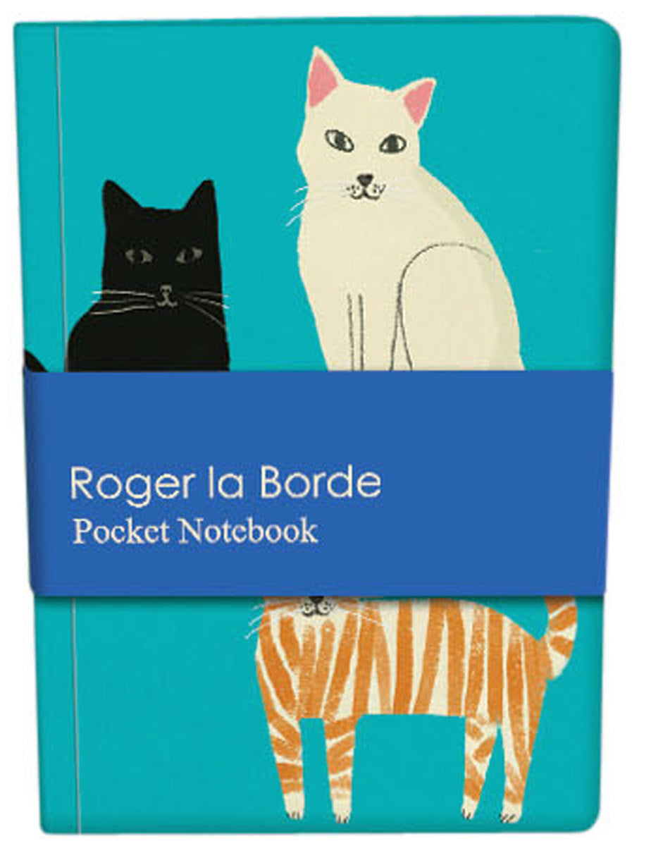 Roger la Borde Pretty Paws Pocket Notebook featuring artwork by Anne Bentley