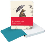 Roger la Borde Flying Bear Pocket Notebook featuring artwork by Elise Hurst