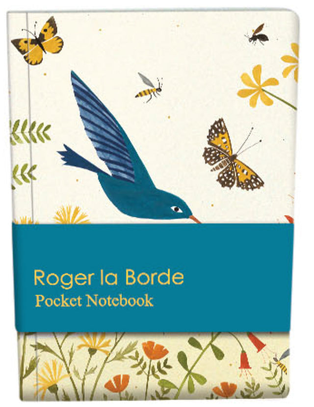 Roger la Borde Hummingbird Pocket Notebook featuring artwork by Lara Hawthorne