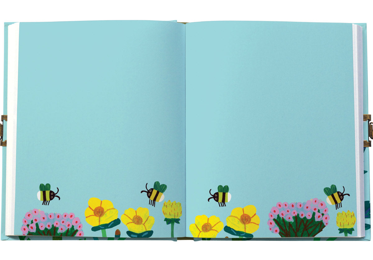 Roger la Borde Honey Lockable Notebook featuring artwork by Monika Forsberg