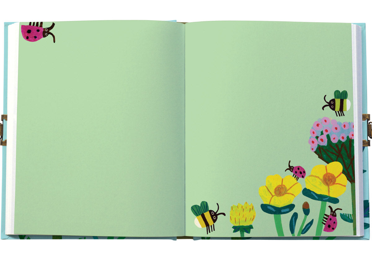 Roger la Borde Honey Lockable Notebook featuring artwork by Monika Forsberg