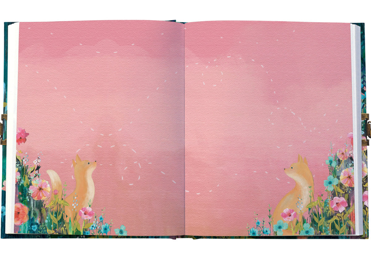 Roger la Borde Moonlit Meadow Lockable Notebook featuring artwork by Kendra Binney