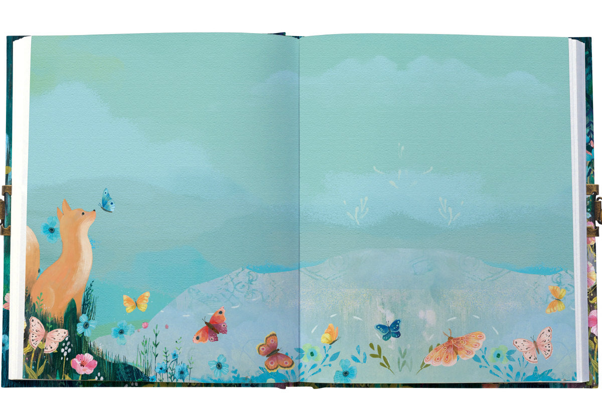 Roger la Borde Moonlit Meadow Lockable Notebook featuring artwork by Kendra Binney