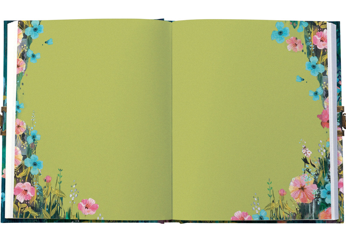 Roger la Borde Moonlit Meadow Lockable Notebook featuring artwork by Kendra Binney