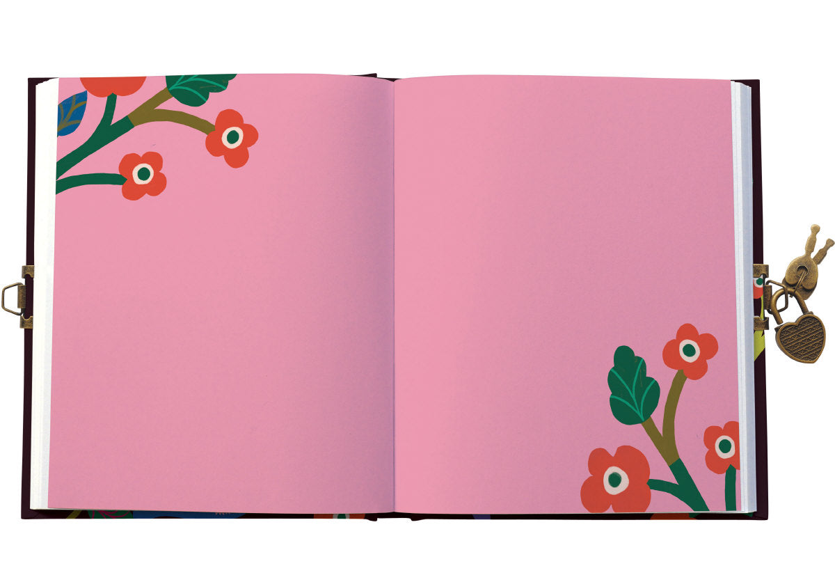 Roger la Borde Birdsong Lockable Notebook featuring artwork by Monika Forsberg