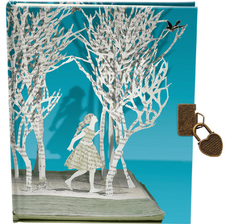 Roger la Borde Scissors Paper Tree Lockable Notebook featuring artwork by Su Blackwell