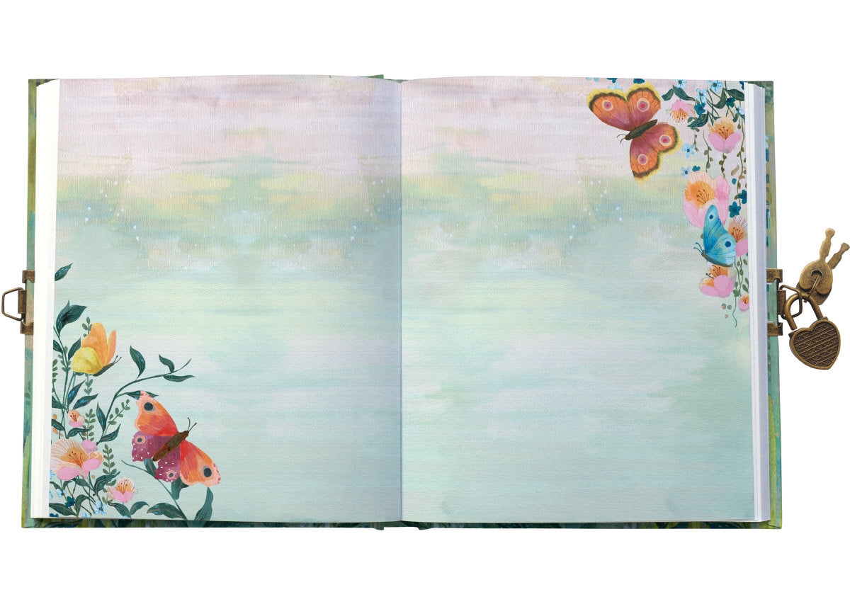 Roger la Borde Butterfly Ball Lockable Notebook featuring artwork by Kendra Binney