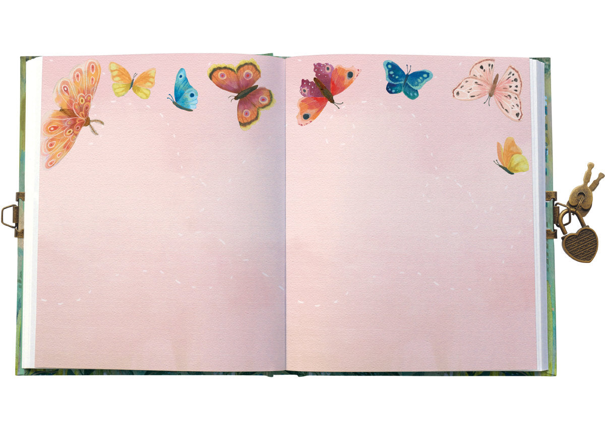 Roger la Borde Butterfly Ball Lockable Notebook featuring artwork by Kendra Binney