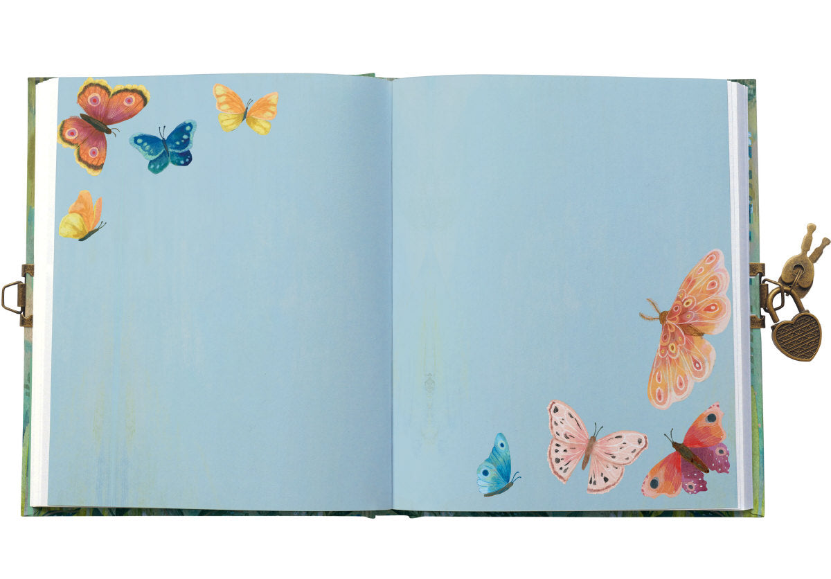 Roger la Borde Butterfly Ball Lockable Notebook featuring artwork by Kendra Binney