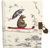 Roger la Borde Flying Bear Lockable Notebook featuring artwork by Elise Hurst