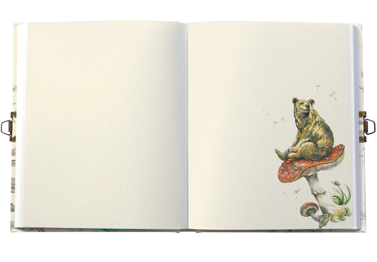 Roger la Borde Flying Bear Lockable Notebook featuring artwork by Elise Hurst