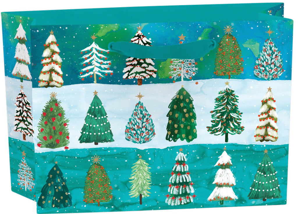 Roger la Borde Wild Winter Forest Small Landscape Gift Bag featuring artwork by Katie Vernon