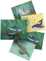 Roger la Borde Whale Song Chic Notecard Box featuring artwork by Katherine Quinn