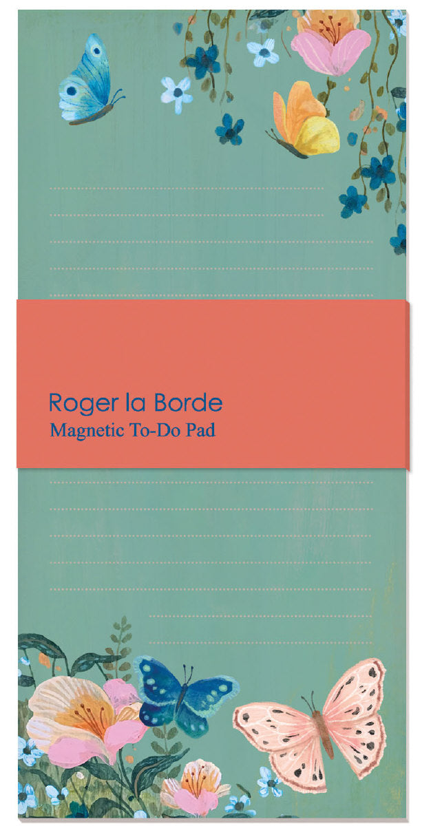 Roger la Borde Butterfly Ball To-Do Notepad featuring artwork by Kendra Binney