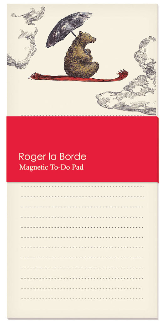 Roger la Borde Flying Bear Magnet Notepad featuring artwork by Elise Hurst