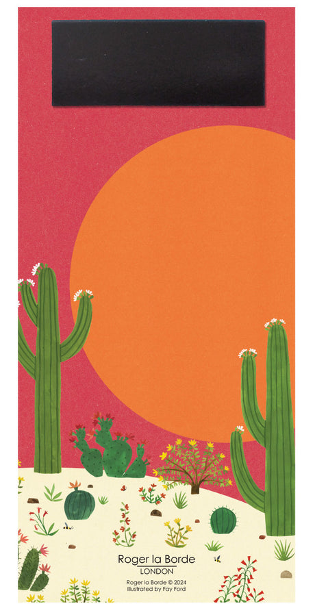 Roger la Borde Cactus Grove To-Do Notepad featuring artwork by Lara Hawthorne