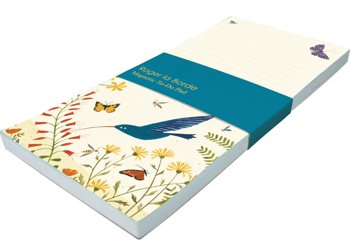 Roger la Borde Hummingbird To-Do Notepad featuring artwork by Lara Hawthorne