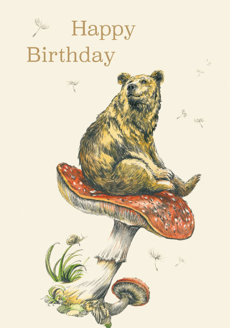 Roger la Borde Flying Bear Petite Card featuring artwork by Elise Hurst