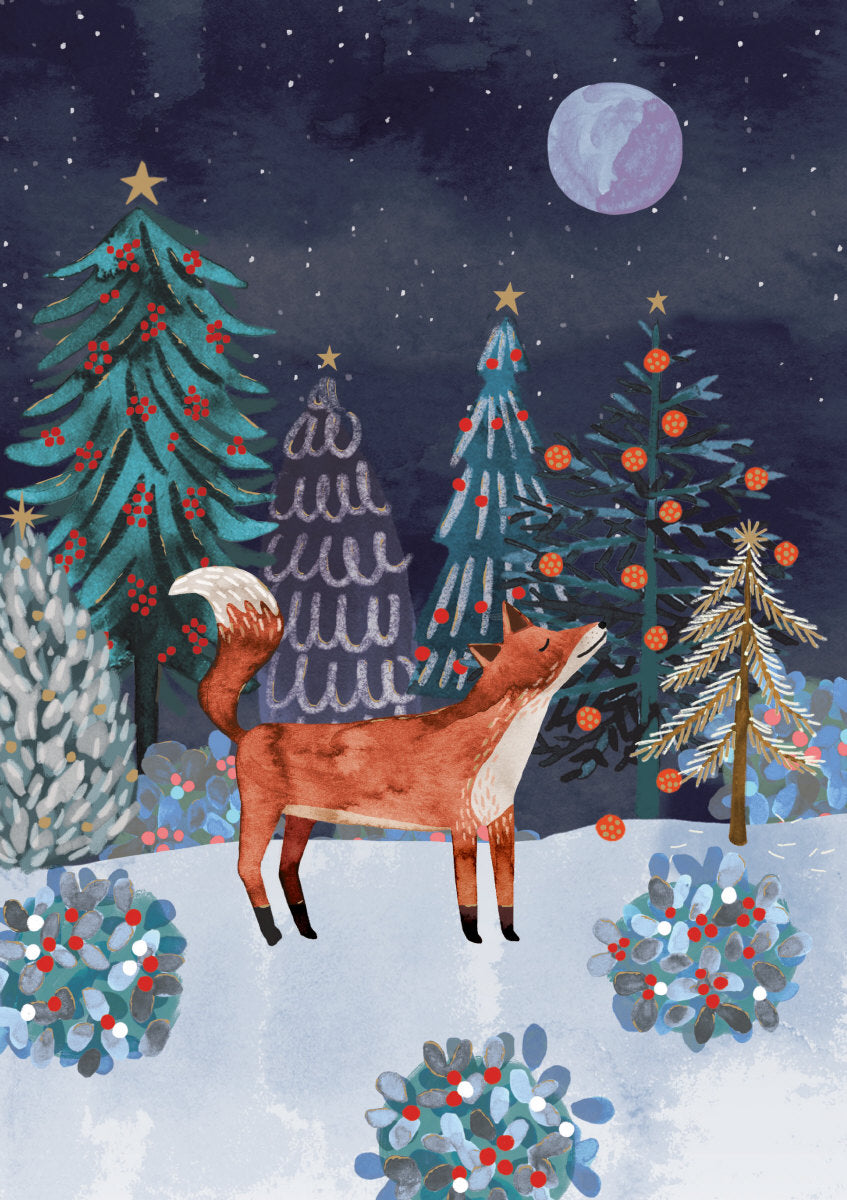 Roger la Borde Lodestar Standard Christmas Card featuring artwork by Katie Vernon