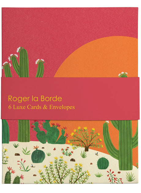 Roger la Borde Cactus Grove Card Wallet featuring artwork by Lara Hawthorne