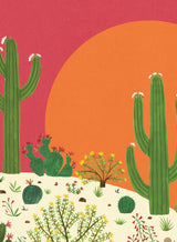 Roger la Borde Cactus Grove Card Wallet featuring artwork by Lara Hawthorne