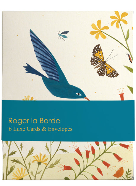 Roger la Borde Hummingbird Card Wallet featuring artwork by Lara Hawthorne