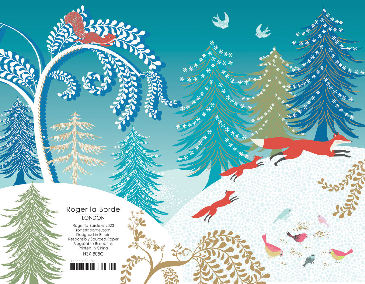 Roger la Borde Christmas Gold Foil Card Pack featuring artwork by Roger la Borde