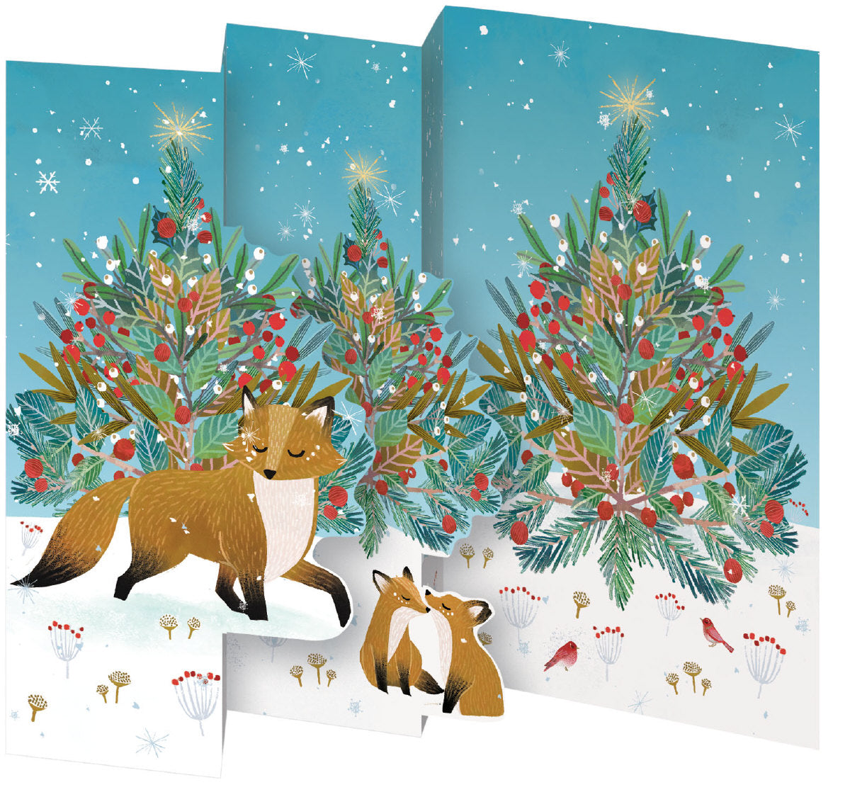 Roger la Borde Beneath the Tree Tri-fold Card Pack featuring artwork by Antoana Oreski