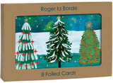 Roger la Borde Wild Winter Forest Gold Foil Card Pack featuring artwork by Katie Vernon