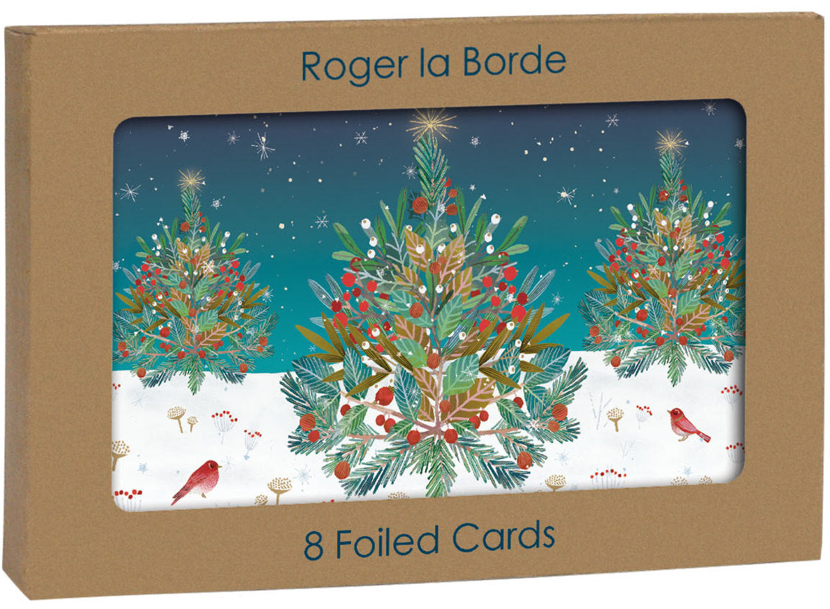 Roger la Borde Snowy Sanctuary Gold Foil Card Pack featuring artwork by Antoana Oreski