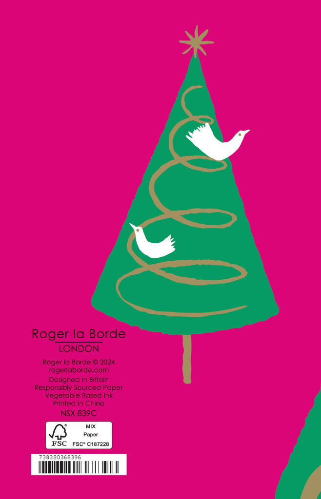 Roger la Borde Christmas Gold Foil Card Pack featuring artwork by Roger la Borde