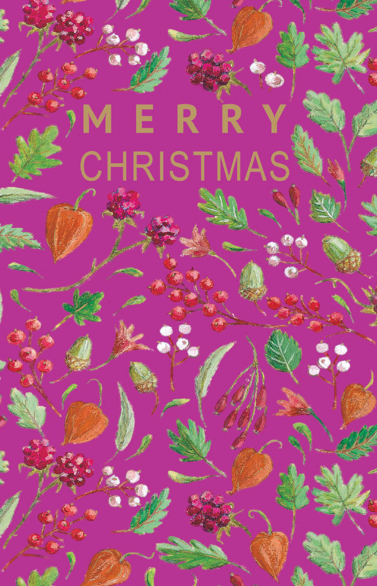 Roger la Borde Christmas Gold Foil Card Pack featuring artwork by Sarah Wilkins