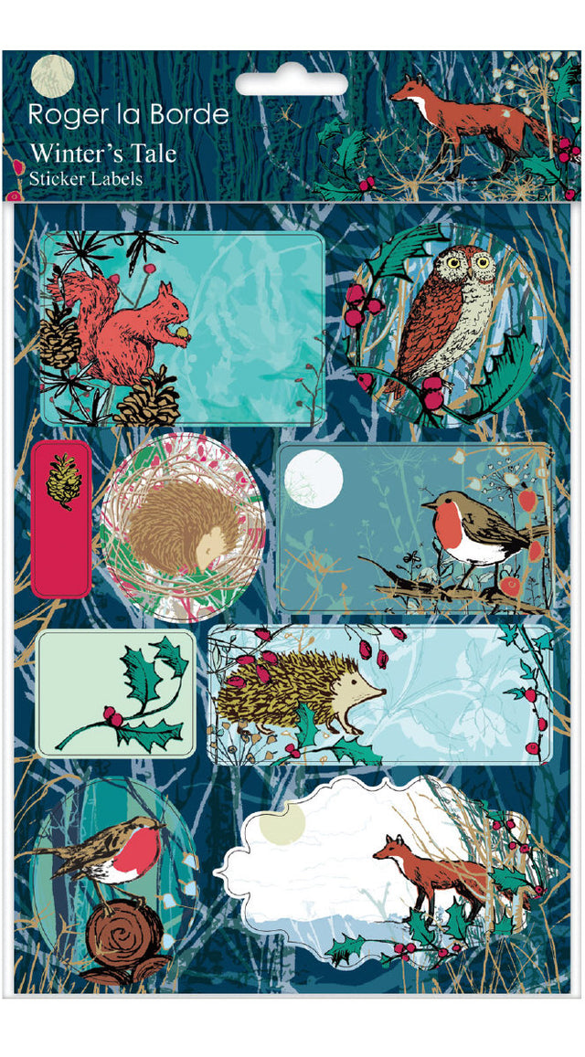 Roger la Borde Winters Tale Sticker Labels Sheet featuring artwork by MCS