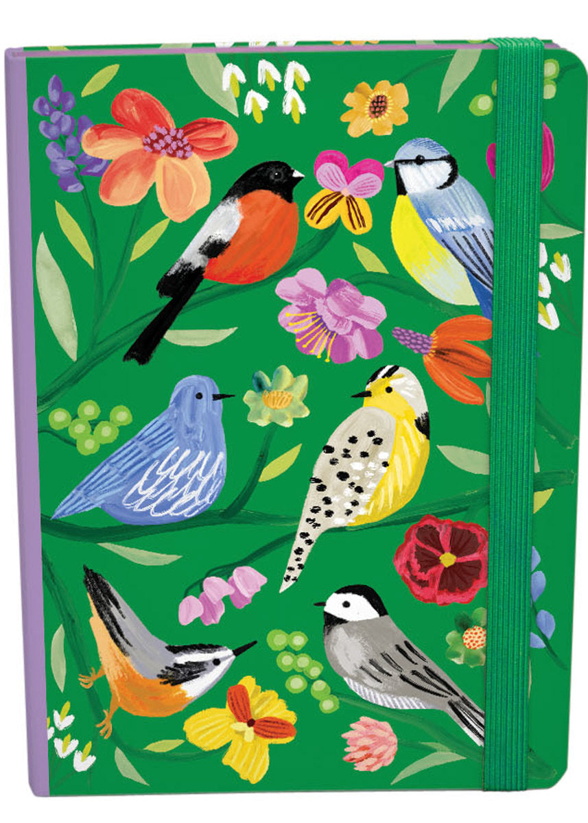 Roger la Borde Birdhaven A5 Hardback Journal with elastic binder featuring artwork by Katie Vernon