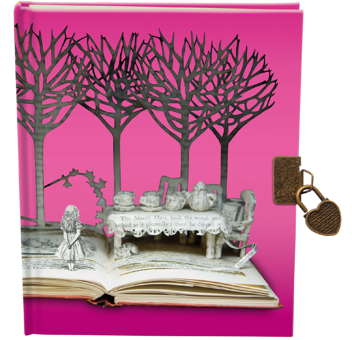 Roger la Borde Scissors Paper Tree Lockable Notebook featuring artwork by Su Blackwell