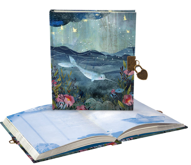 Roger la Borde Sea Dreams Lockable Notebook featuring artwork by Kendra Binney