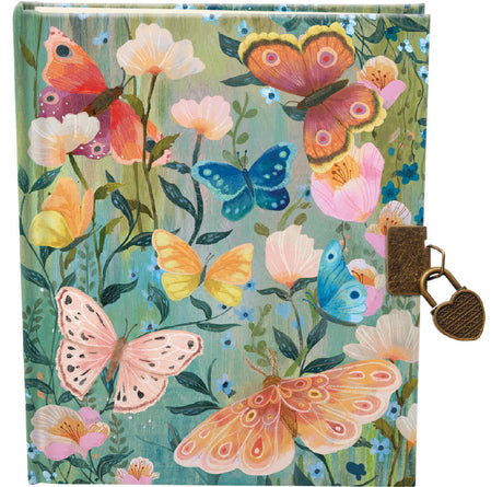 Roger la Borde Butterfly Ball Lockable Notebook featuring artwork by Kendra Binney