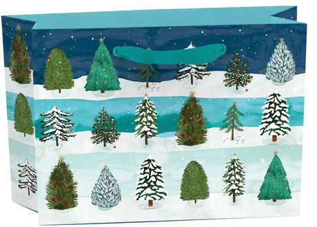 Roger la Borde Christmas Conifer Gift Bag featuring artwork by Katie Vernon