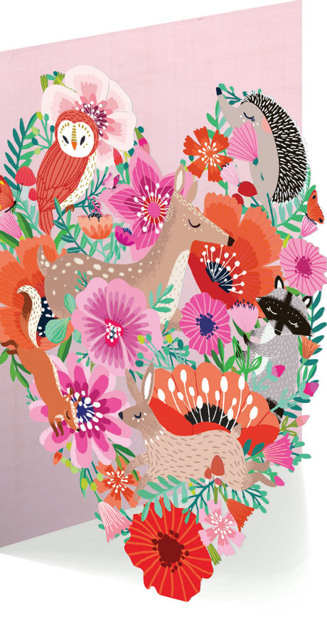 Roger la Borde Summer Forrest Lasercut Card featuring artwork by Antoana Oreski