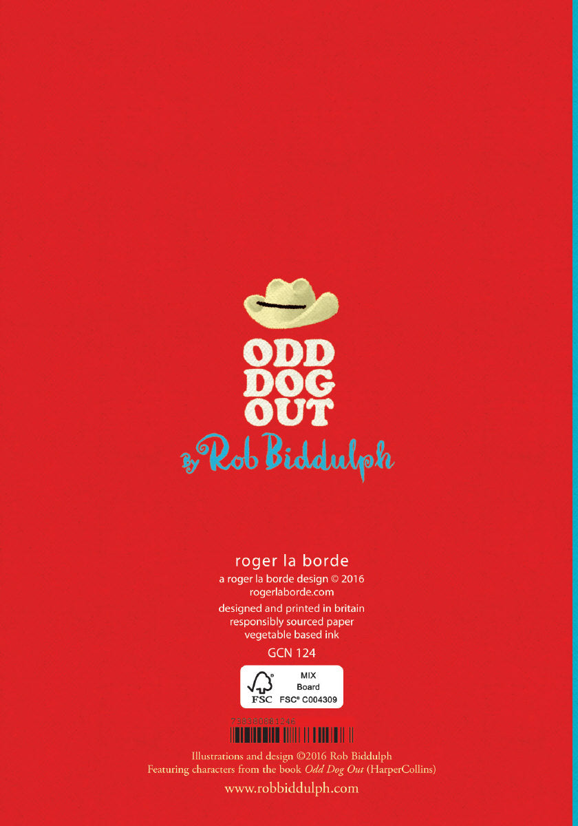 Roger la Borde Odd Dog Out Petite Card featuring artwork by Rob Biddulph