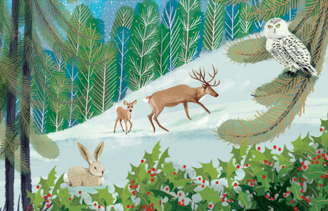 Roger la Borde Let It Snow Notecard featuring artwork by Jane Newland