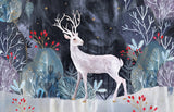 Roger la Borde Silver Stag Notecard featuring artwork by Kendra Binney